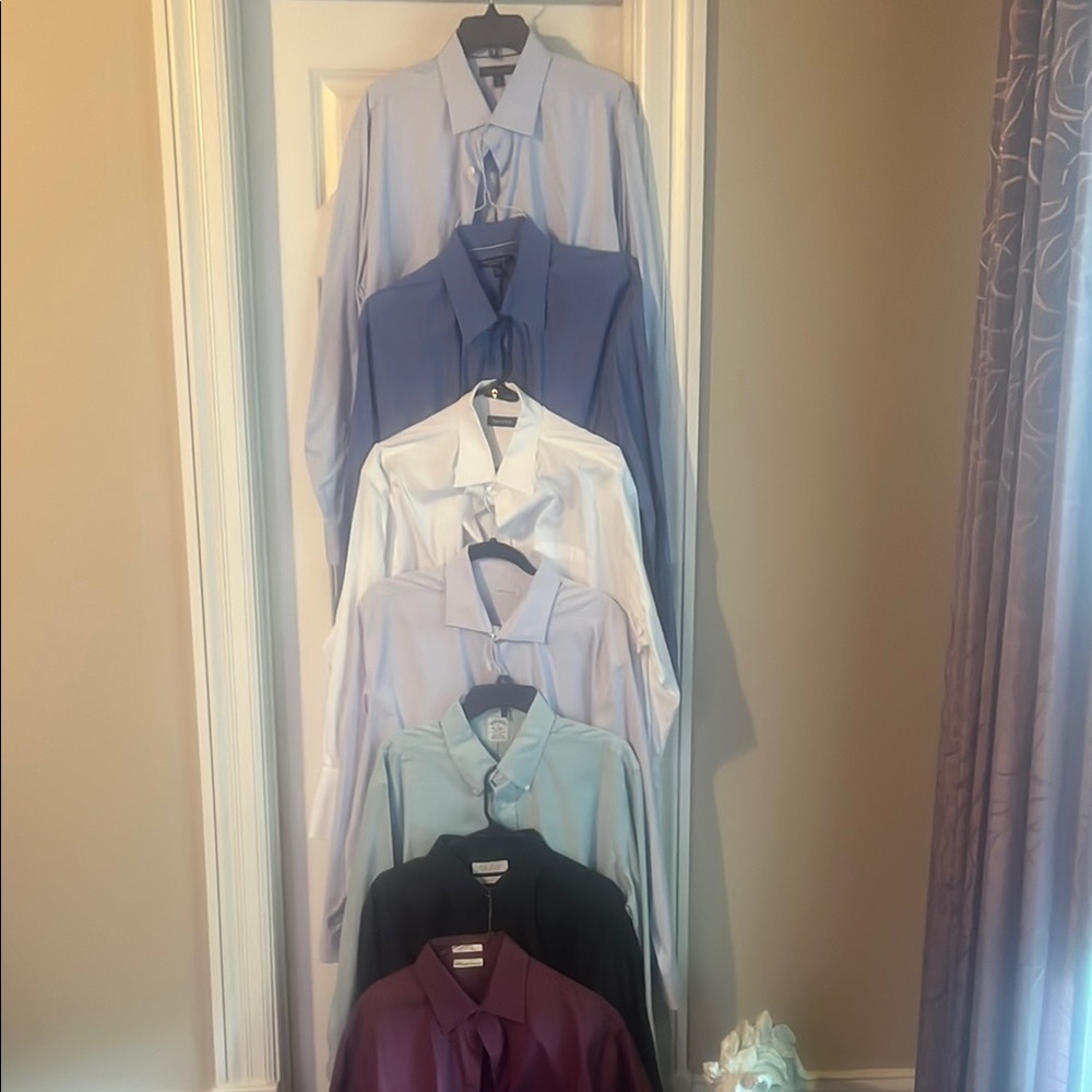 Banana Republic Blue and White Dress Shirts Collection and various top 7 XL